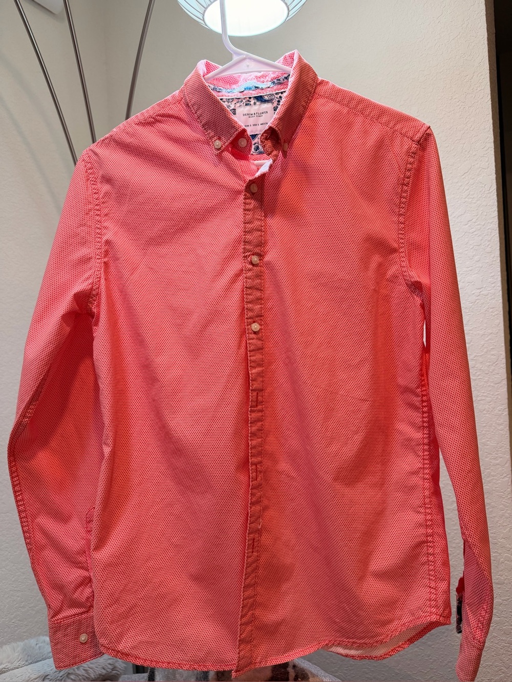 Denim & Flower Coral Button-Down Shirt